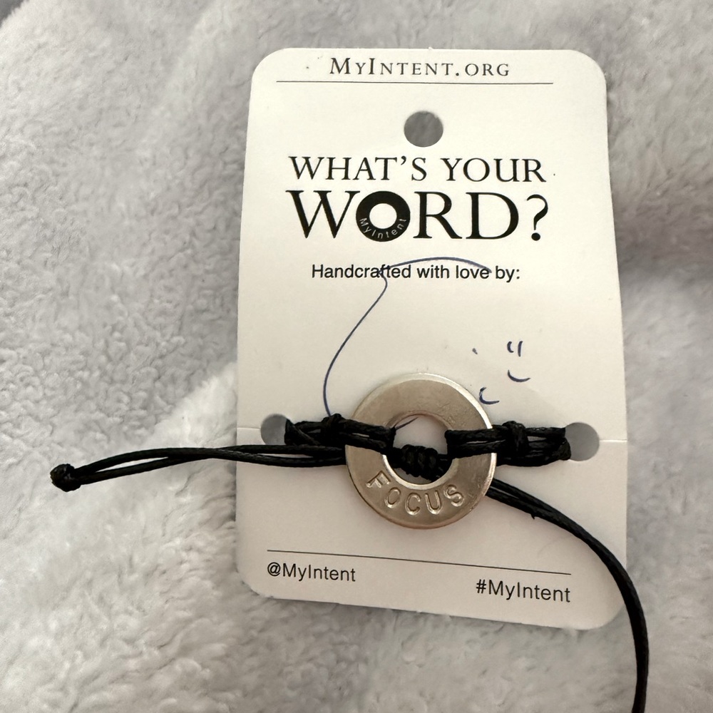 MyIntent What’s Your Word Necklace Focus NWT